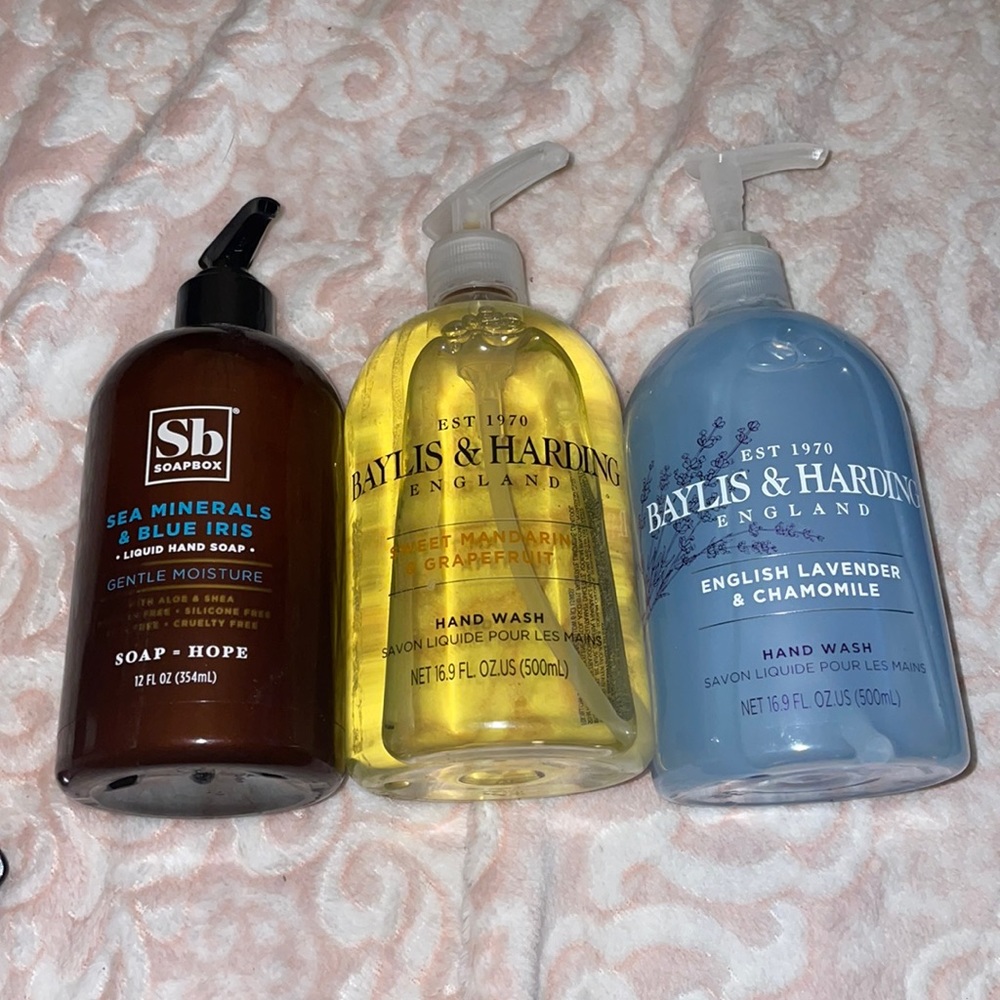 3 hand soaps